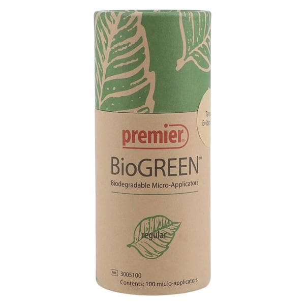 Premier Dental 3005100 BioGreen Micro-Applicators Regular Biodegradable 100/Pk Premier Dental 3005100 BioGreen Micro-Applicators Regular Biodegradable 100/Pk